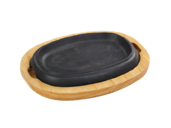 Oval Döküm Ahşap Altlığı