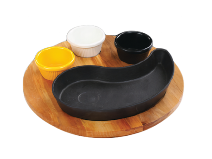 Fajita Set - Ahşap Altlık